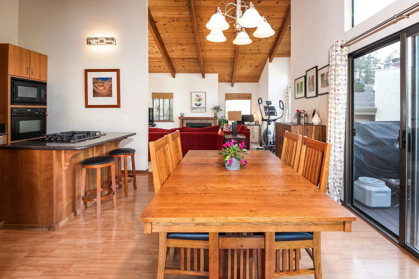 6113 Abbey Road Aptos, CA 95003 - Photo 4 of 20 a dining table with a large window
