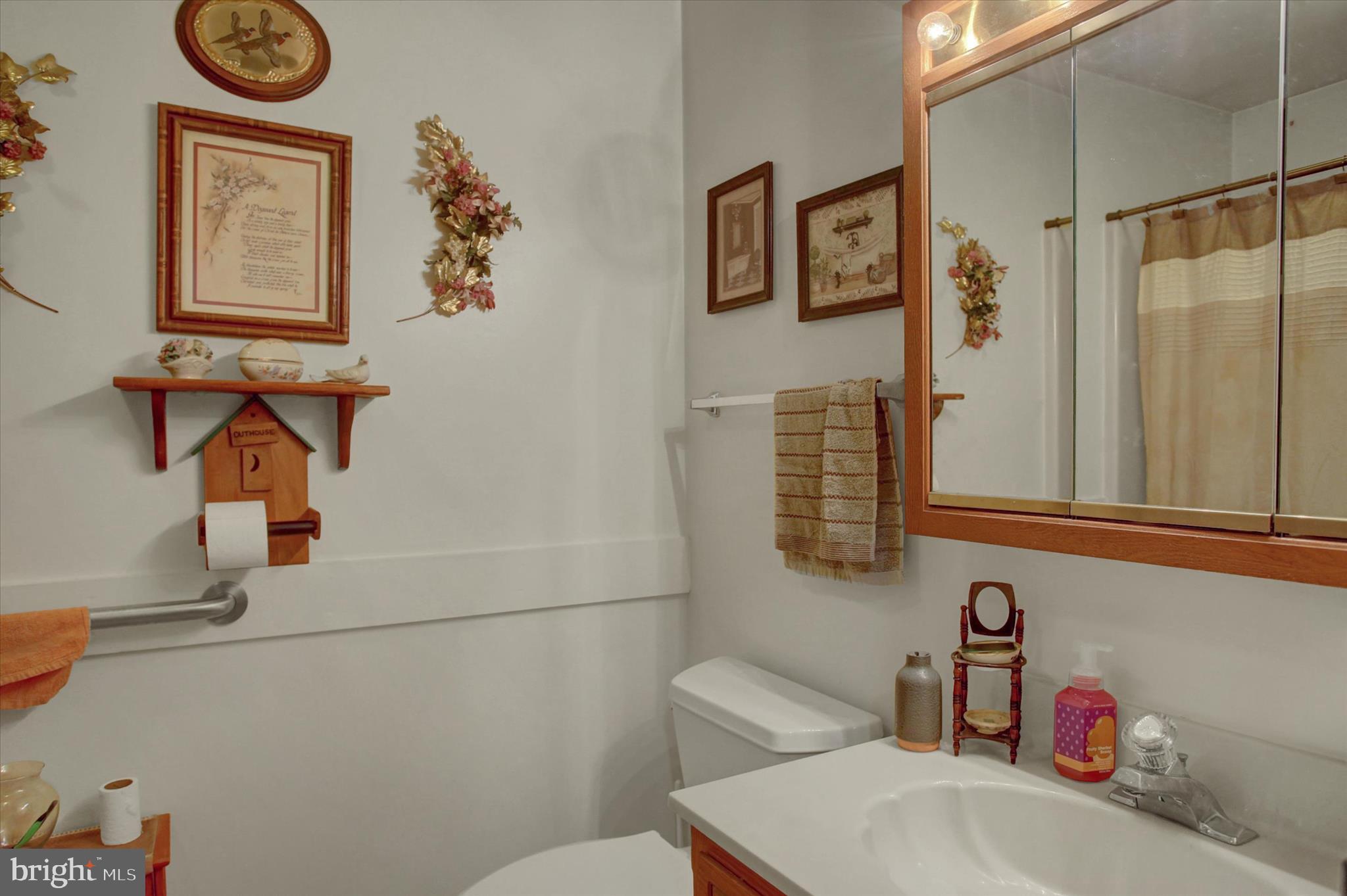 227 Minnich Road Chambersburg, PA 17201 - Photo 18 of 31 a bathroom with a sink a toilet and mirror