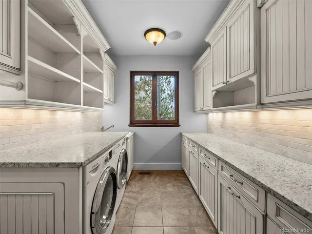 a view of a street with wooden stairs
