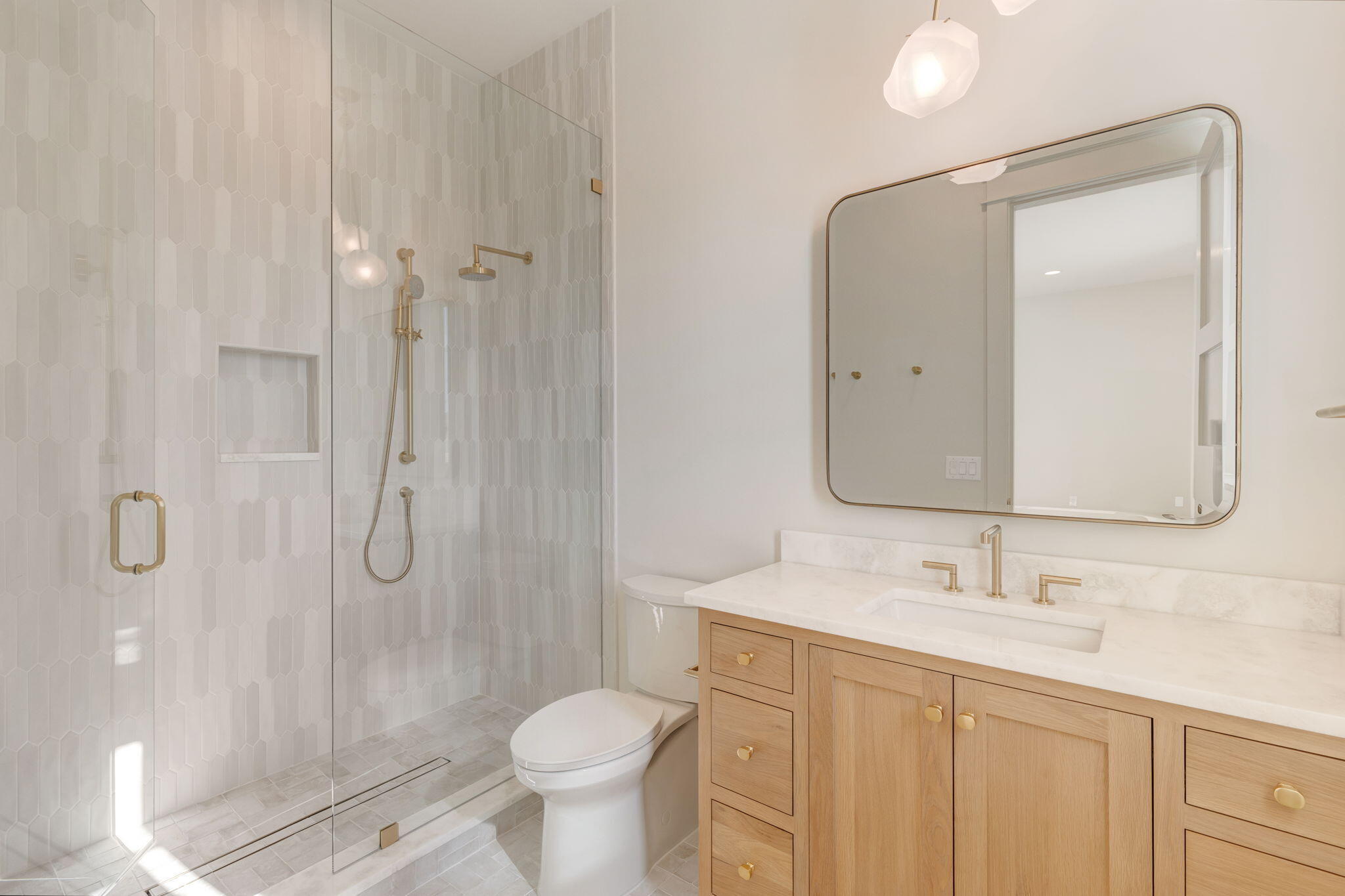 31 Norman Ct Inlet Beach Inlet Beach, FL 32461 - Photo 66 of 104 a bathroom with a shower sink vanity mirror and toilet