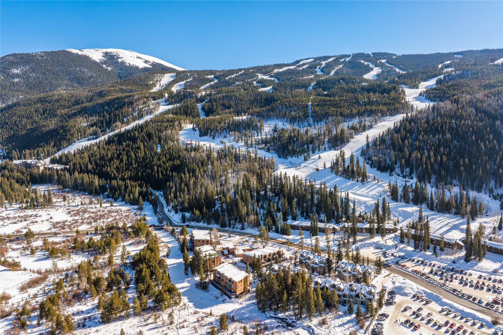 1473 East Keystone Road, Unit 2928 Keystone, CO 80435 - Photo 22 of 30 Snowy aerial view with a mountain view