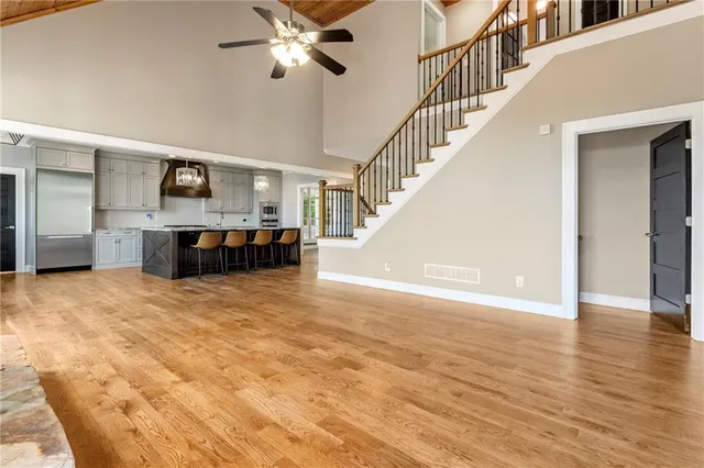 a view of a room with window