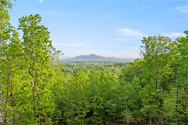 a front view of a house with a garden and trees