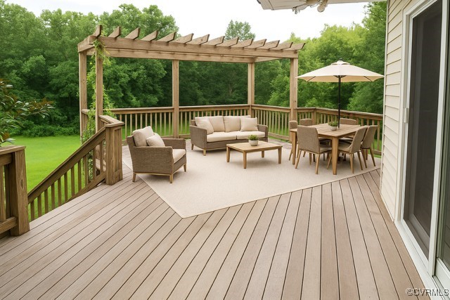 11001 Old Church Road New Kent, VA 23124 - Photo 50 of 50 Deck with Arbor - Virtually Staged