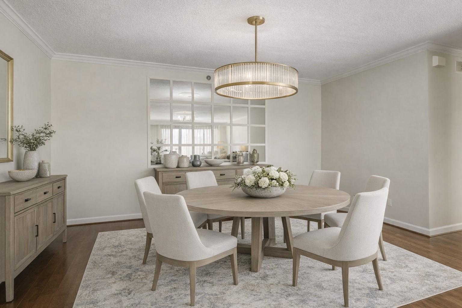 19385 Cypress Ridge Terrace, Unit 920 Leesburg, VA 20176 - Photo 3 of 40 Virtually Staged Dining Room.