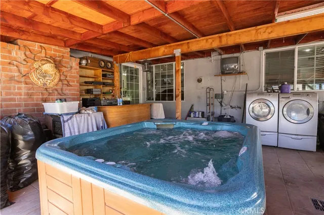 a view of a room with storage and utility