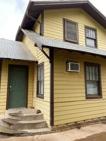 a front view of a house