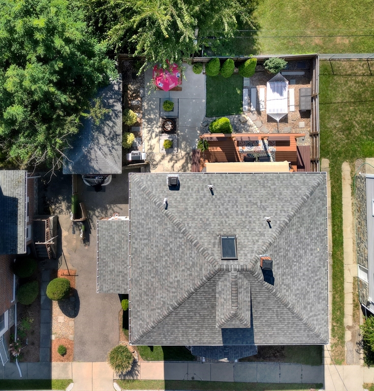 19 Gloria Road Boston, MA 02132 - Photo 34 of 42 an aerial view of house with yard