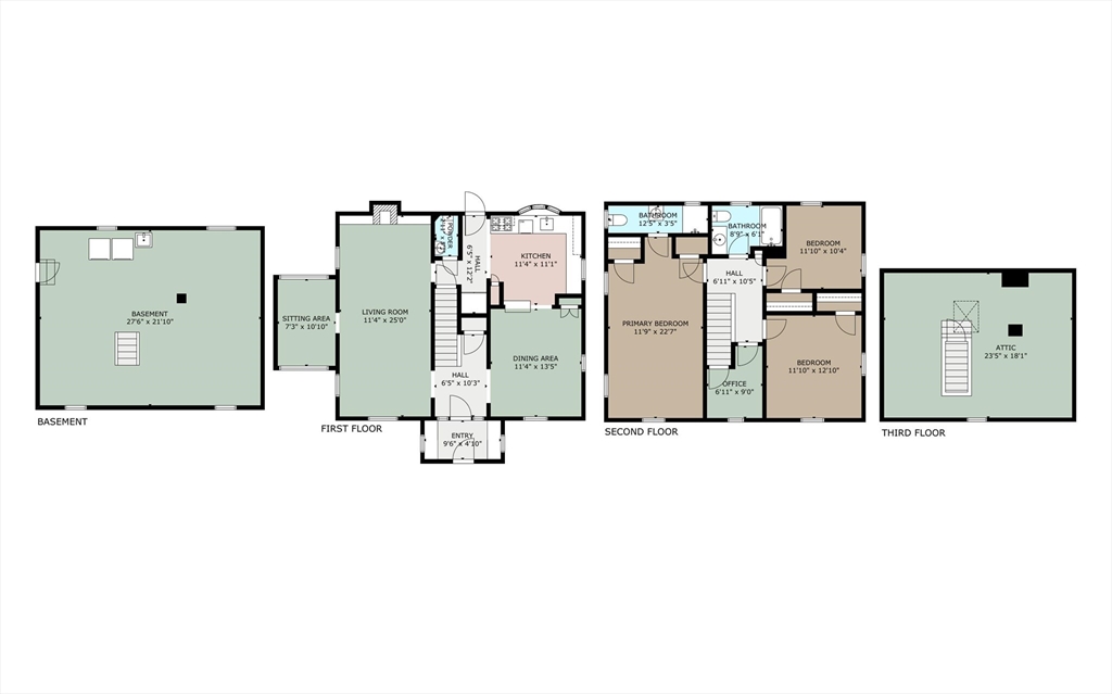 19 Gloria Road Boston, MA 02132 - Photo 42 of 42 a picture of a floor plan