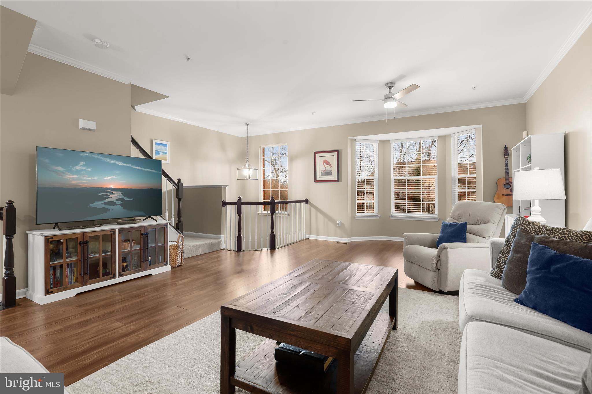 1055 Lily Way Odenton, MD 21113 - Photo 5 of 56 a living room with furniture and a flat screen tv