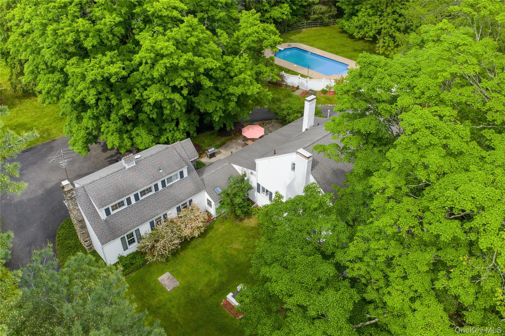 36 Granite Springs Road Granite Springs, NY 10527 - Photo 4 of 49 an aerial view of a house with a yard and garden