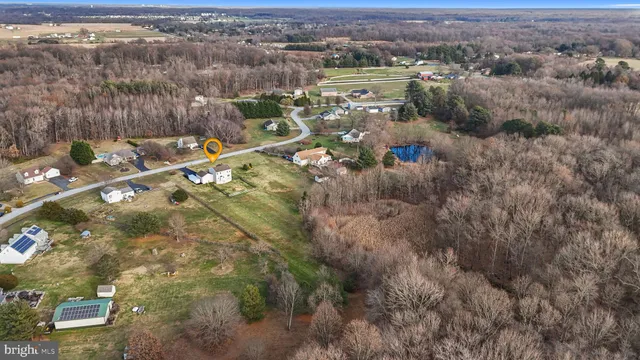 an aerial view of multiple house