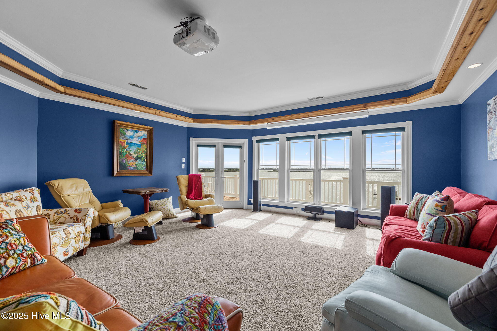 389 Live Oak Road Newport, NC 28570 - Photo 38 of 52 34 Theatre room opens to deck on 3rd