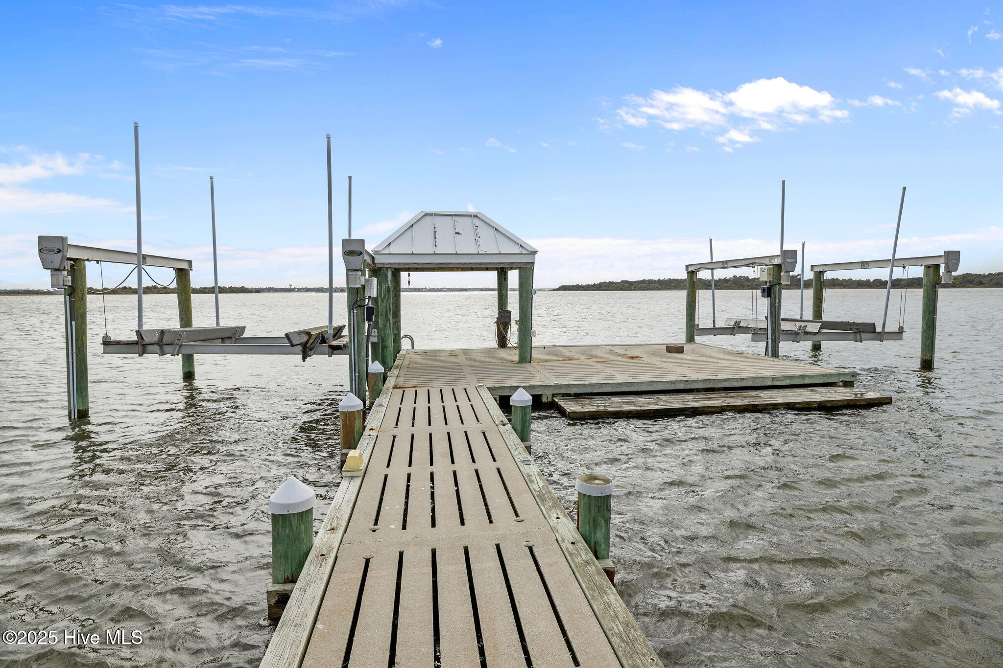 389 Live Oak Road Newport, NC 28570 - Photo 50 of 52 46 Large pier with covered area and