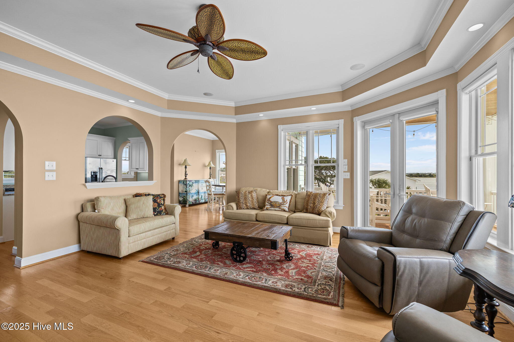 389 Live Oak Road Newport, NC 28570 - Photo 10 of 52 9 Living room opens to large deck