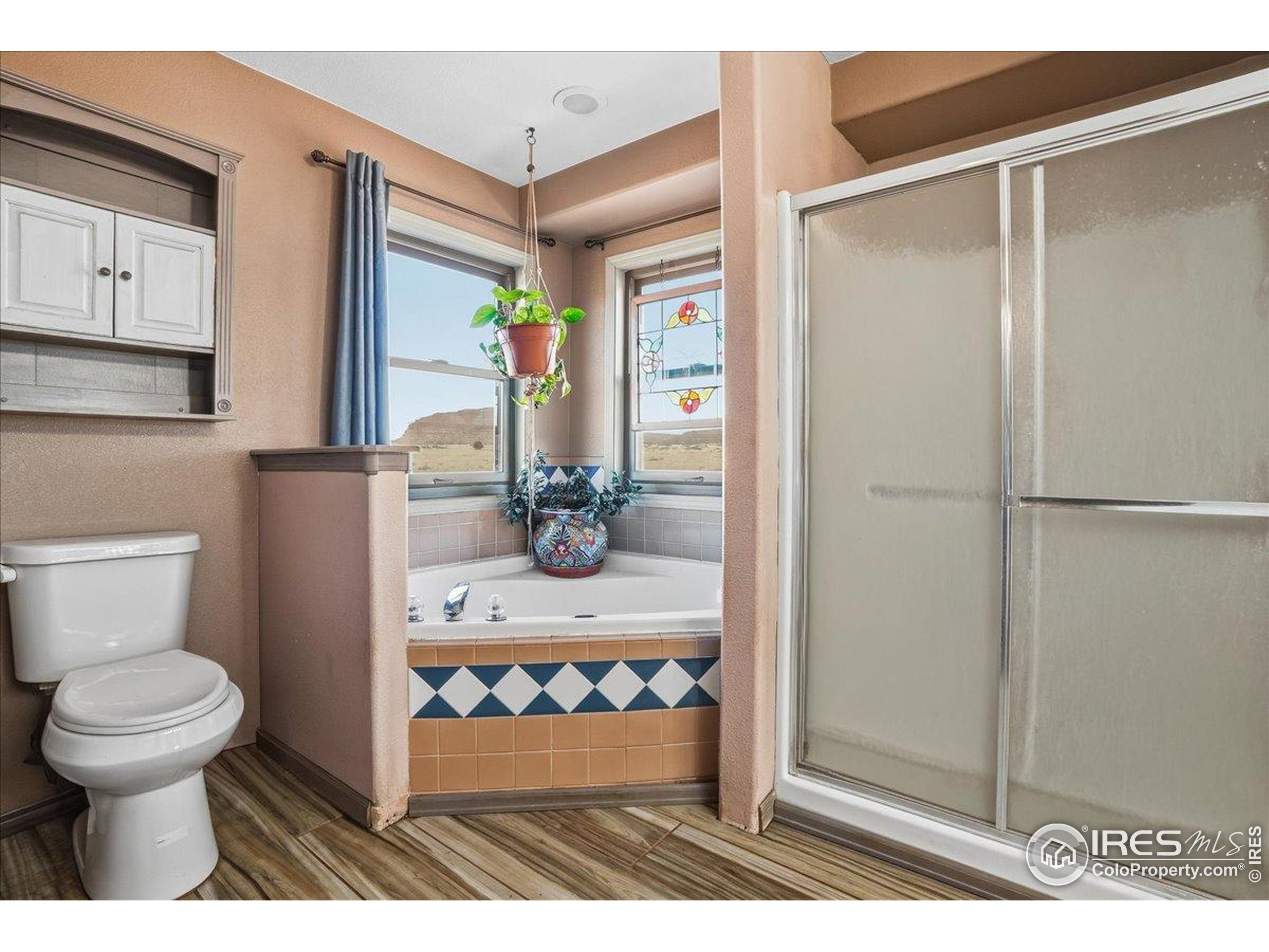 601 Red Mountain Road Livermore, CO 80536 - Photo 17 of 49 a bathroom with a toilet a sink and shower