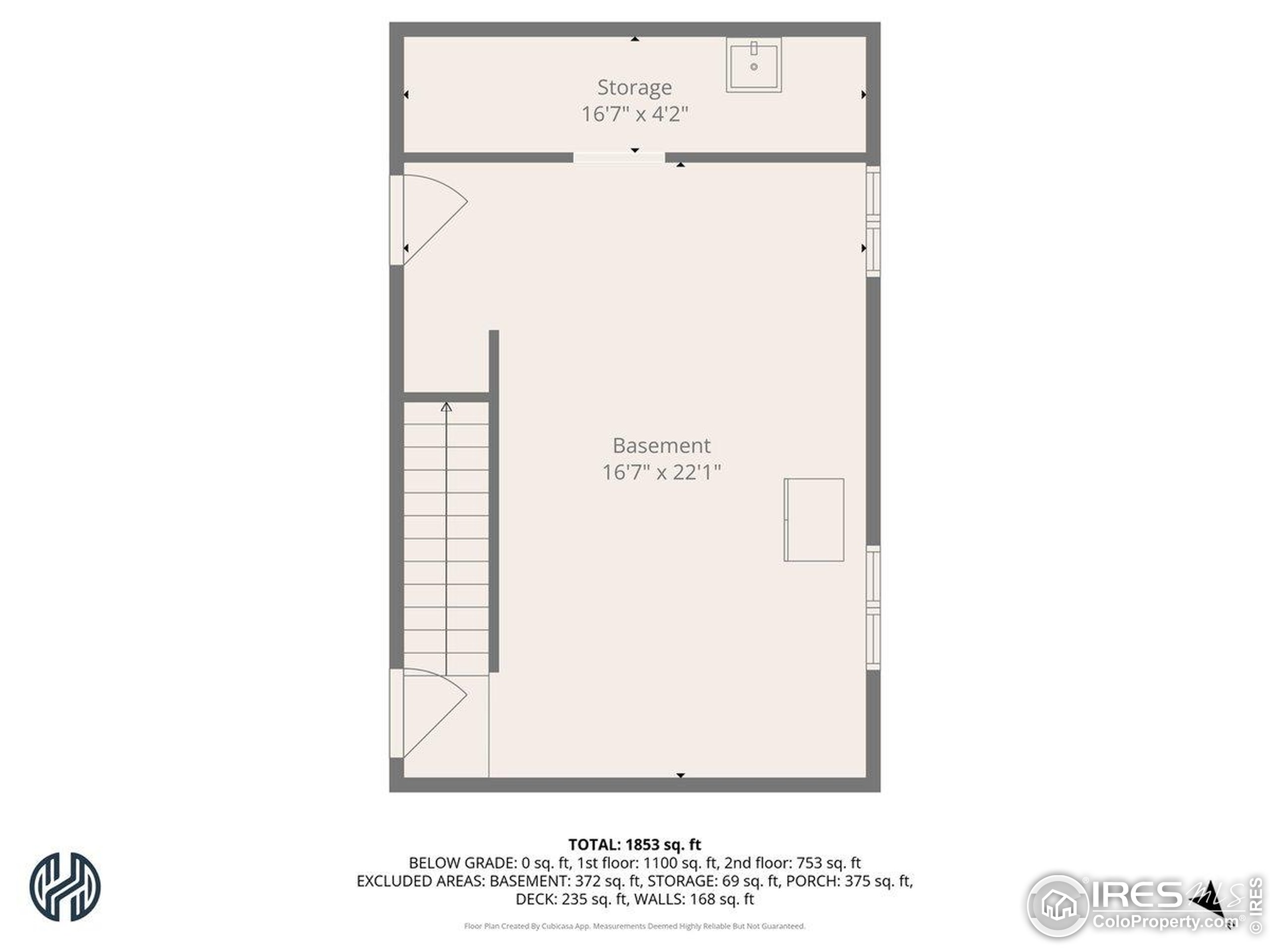601 Red Mountain Road Livermore, CO 80536 - Photo 48 of 49 a picture of a room with a floor plan