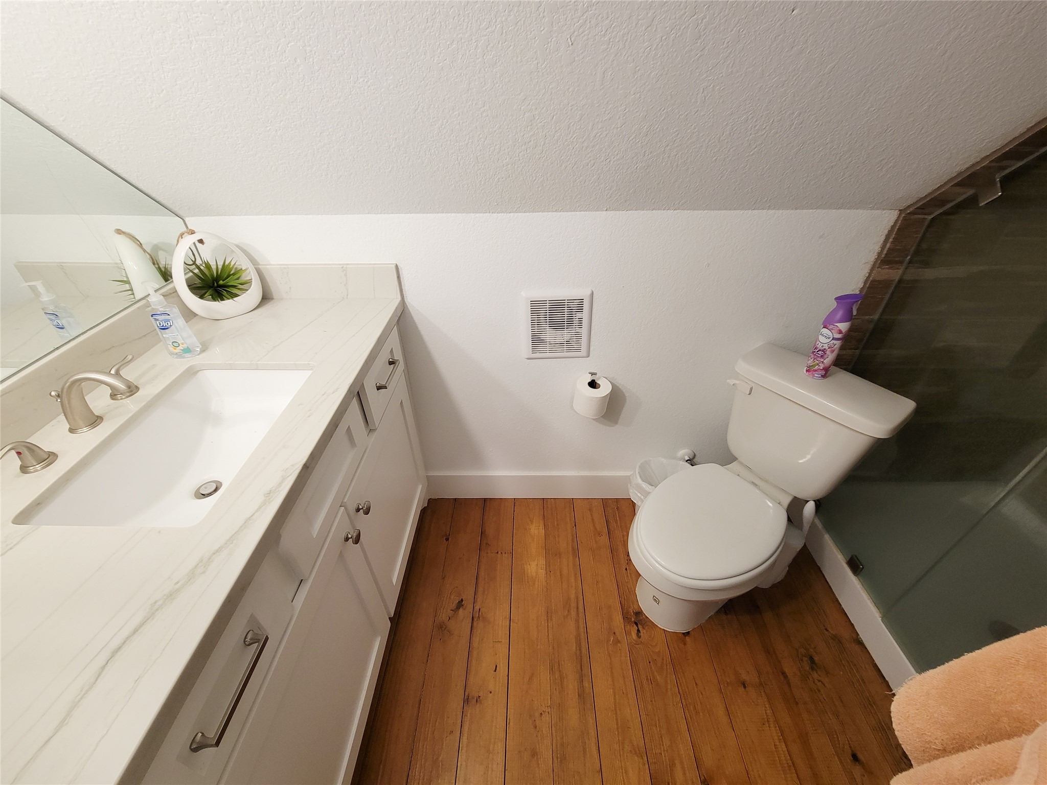 4937 Wolff Road Round Top, TX 78954 - Photo 25 of 31 Cozy upstairs bathroom with a shower, conveniently located near the loft living area.