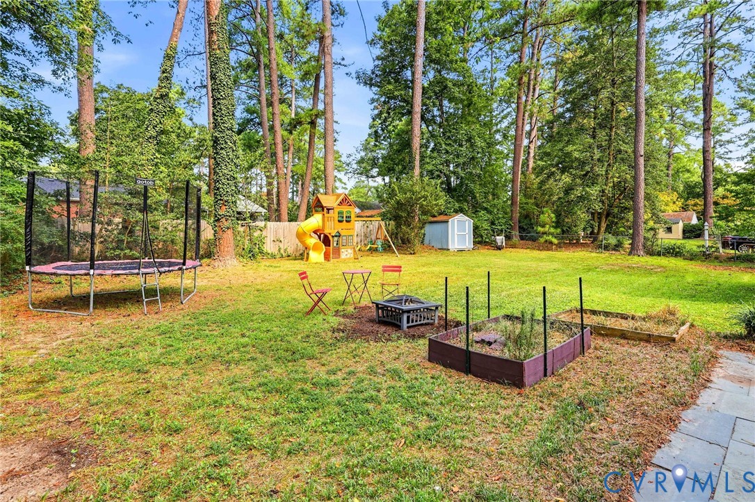 3400 Warner Road Richmond, VA 23225 - Photo 32 of 33 Expansive fenced backyard featuring mature trees,