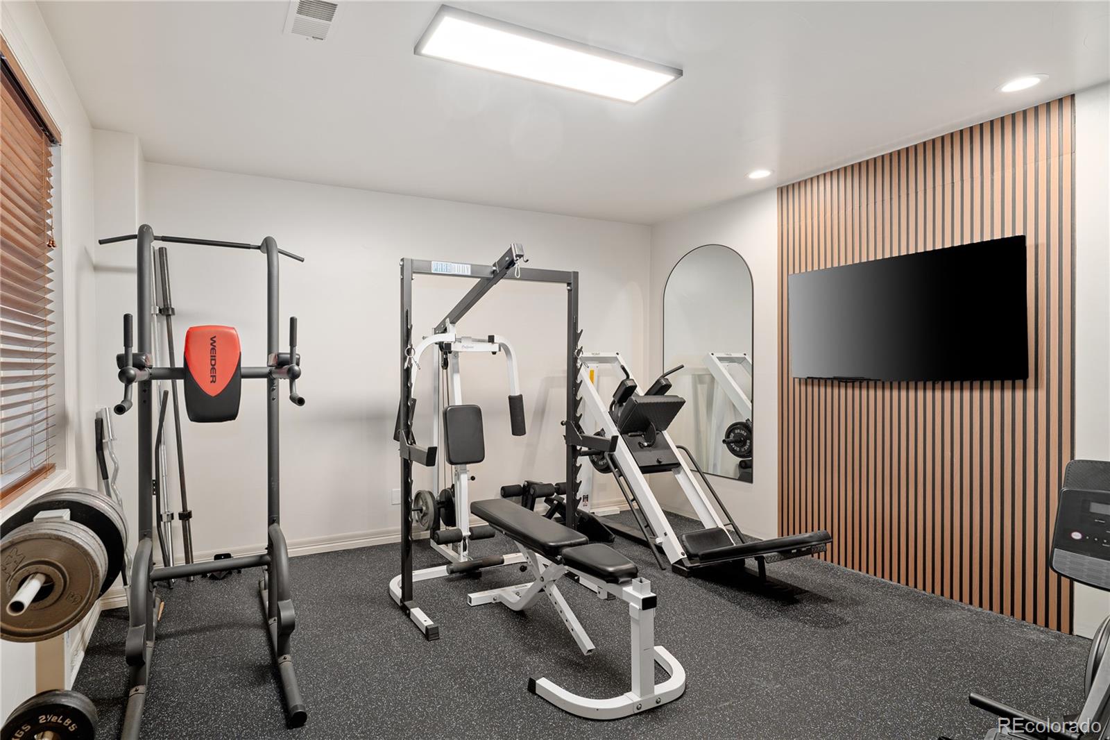 20132 East Shady Ridge Road Parker, CO 80134 - Photo 35 of 50 a view of a room with gym equipment