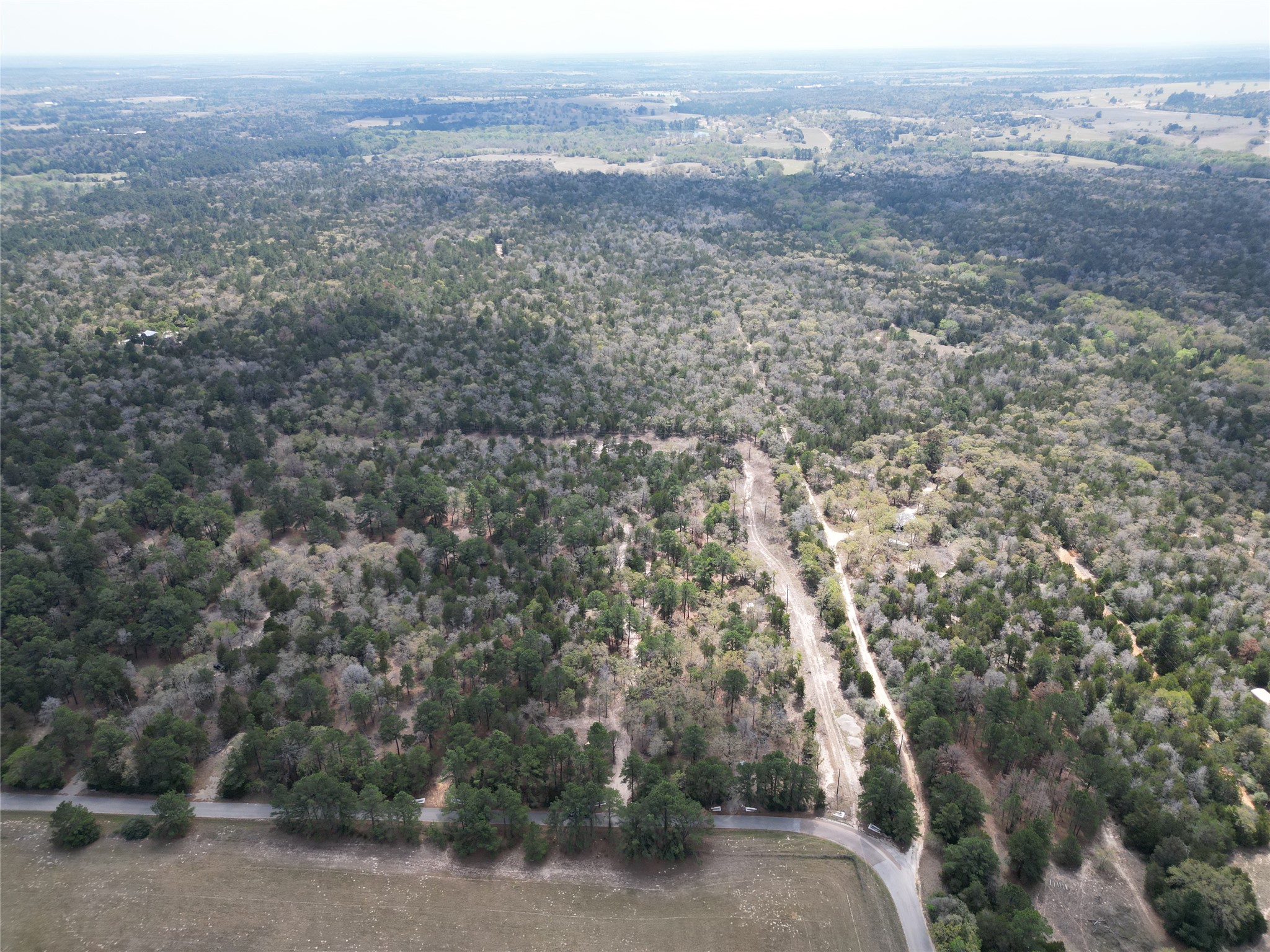 797 Marlin Street McDade, TX 78650 - Photo 5 of 10 Drone / aerial view of a heavily wooded area