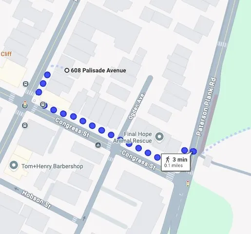 $3,600 | 608 Palisade Avenue, Unit 1, Jersey City, NJ 07307