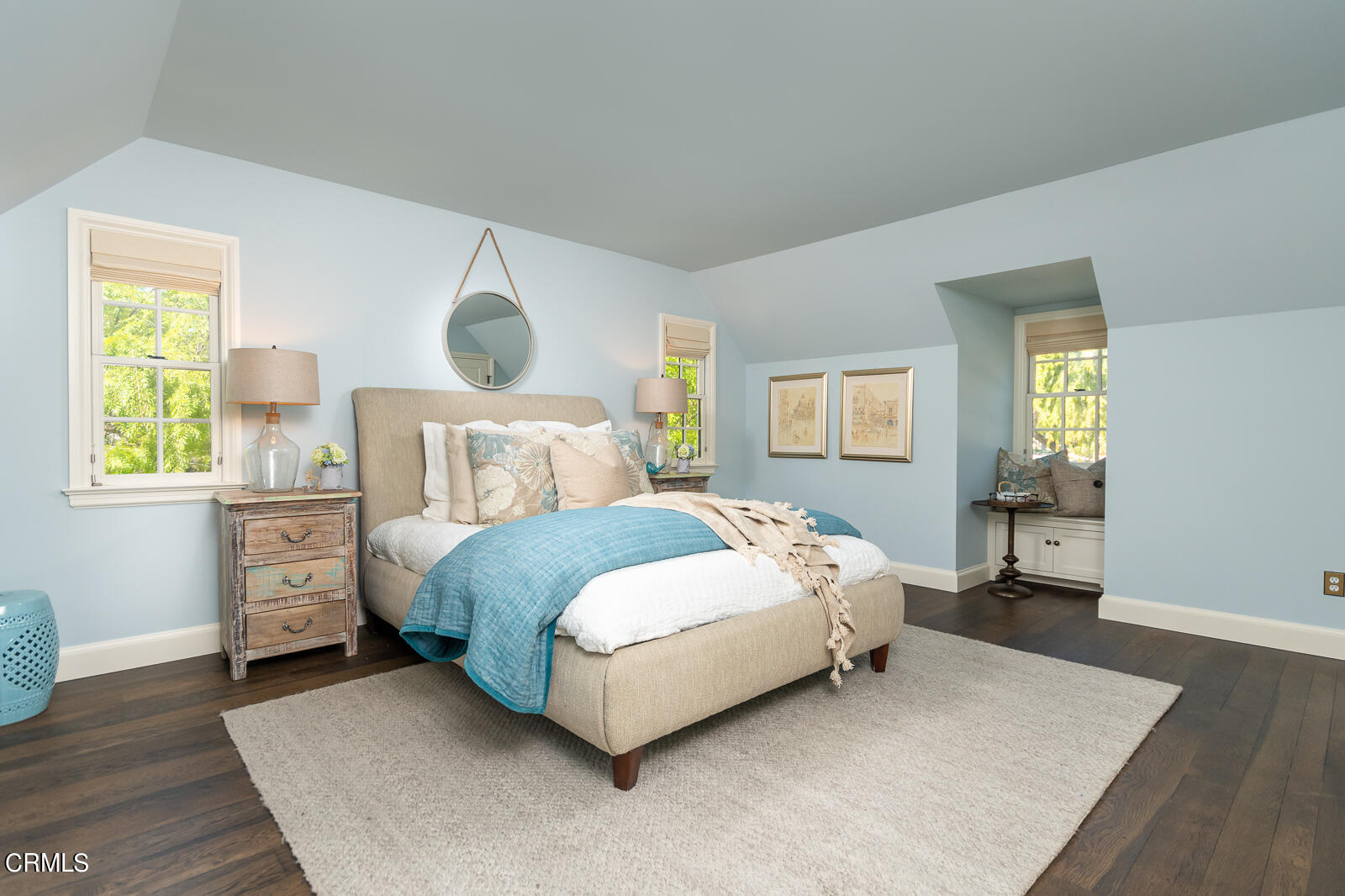 1449 Lida Street Pasadena, CA 91103 - Photo 15 of 35 a bedroom with a bed and wooden floor