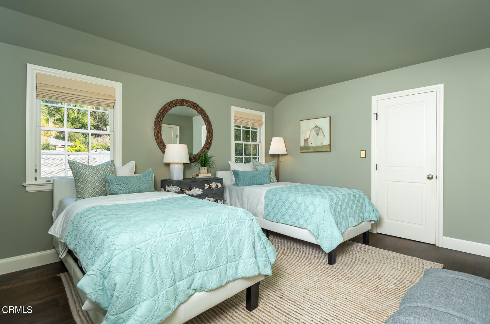 1449 Lida Street Pasadena, CA 91103 - Photo 19 of 35 a bedroom with two beds and a large window