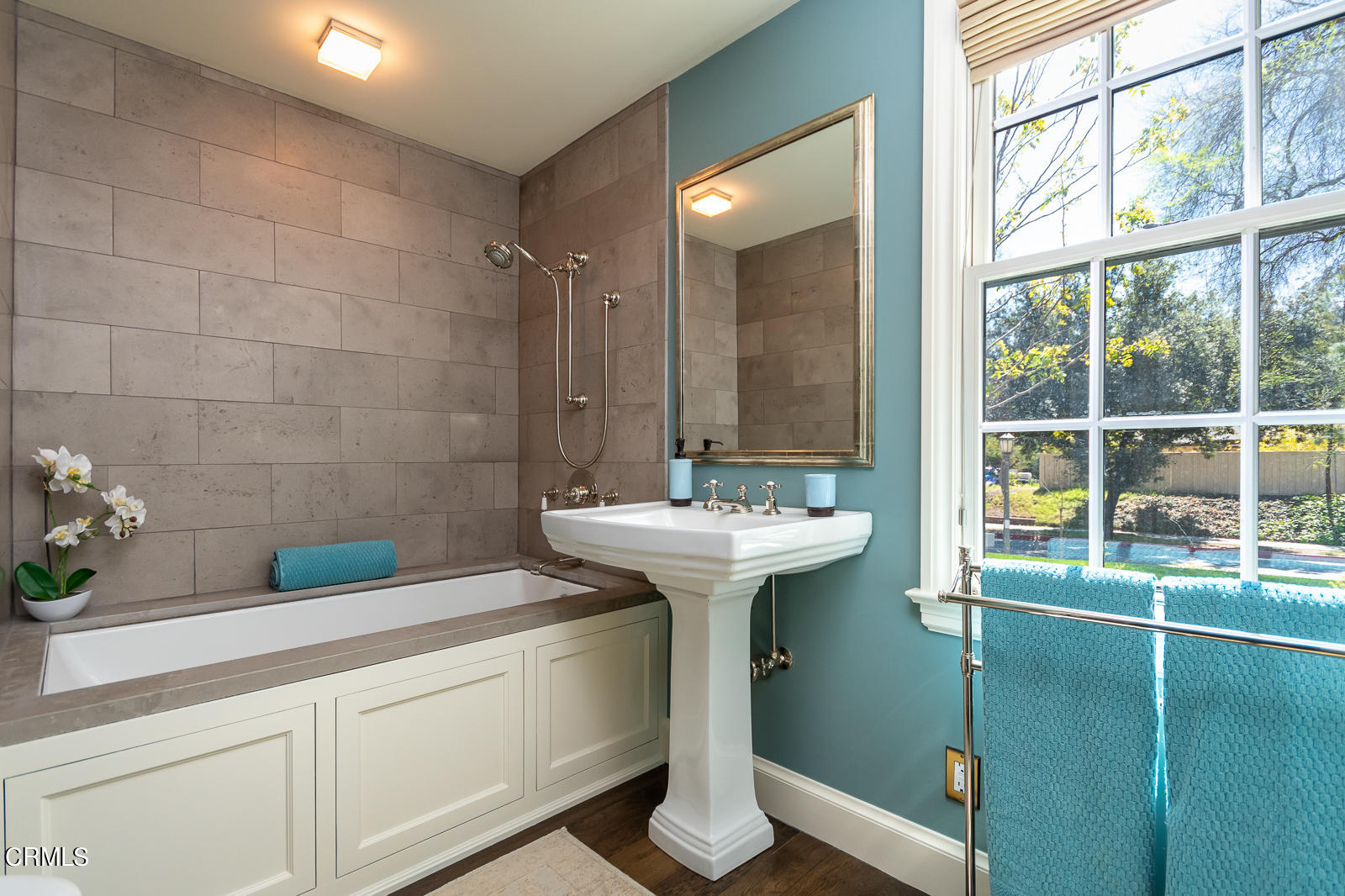 1449 Lida Street Pasadena, CA 91103 - Photo 22 of 35 a bathroom with a sink and mirror