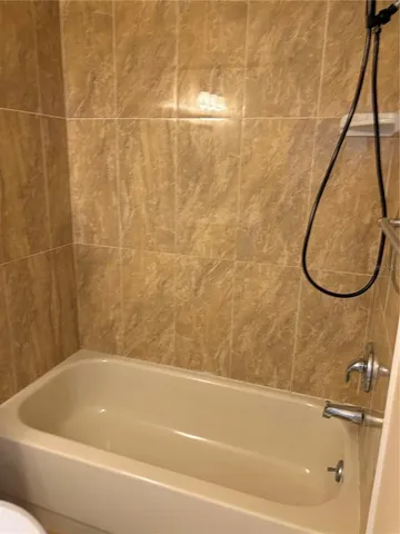 a bathroom with a bath tub and a shower