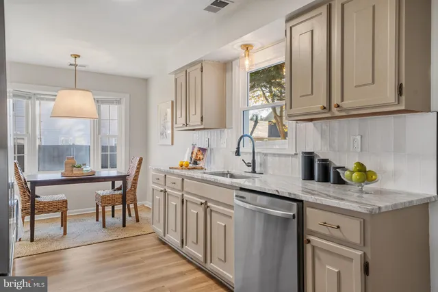 a utility room with a washer and dryer