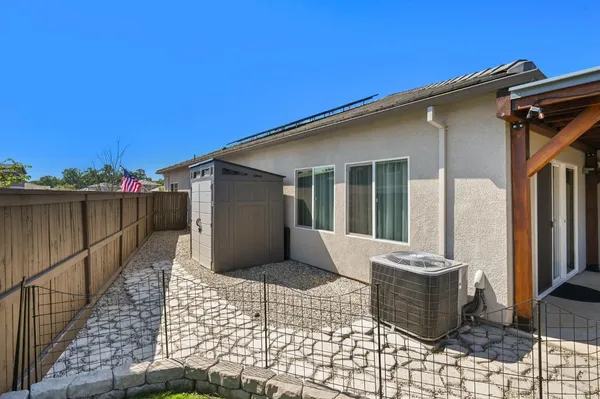 a view of house with patio