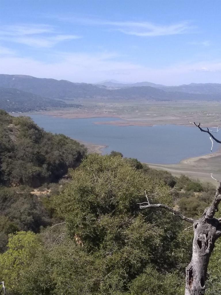 a view of lake and mountain