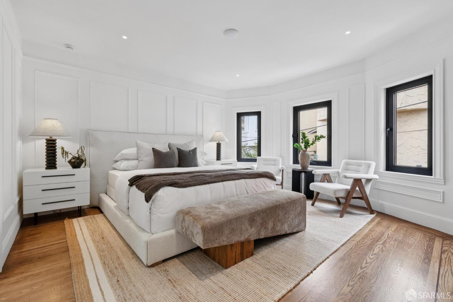 71 Manor Drive San Francisco, CA 94127 - Photo 23 of 51 a bedroom with a bed and a large window