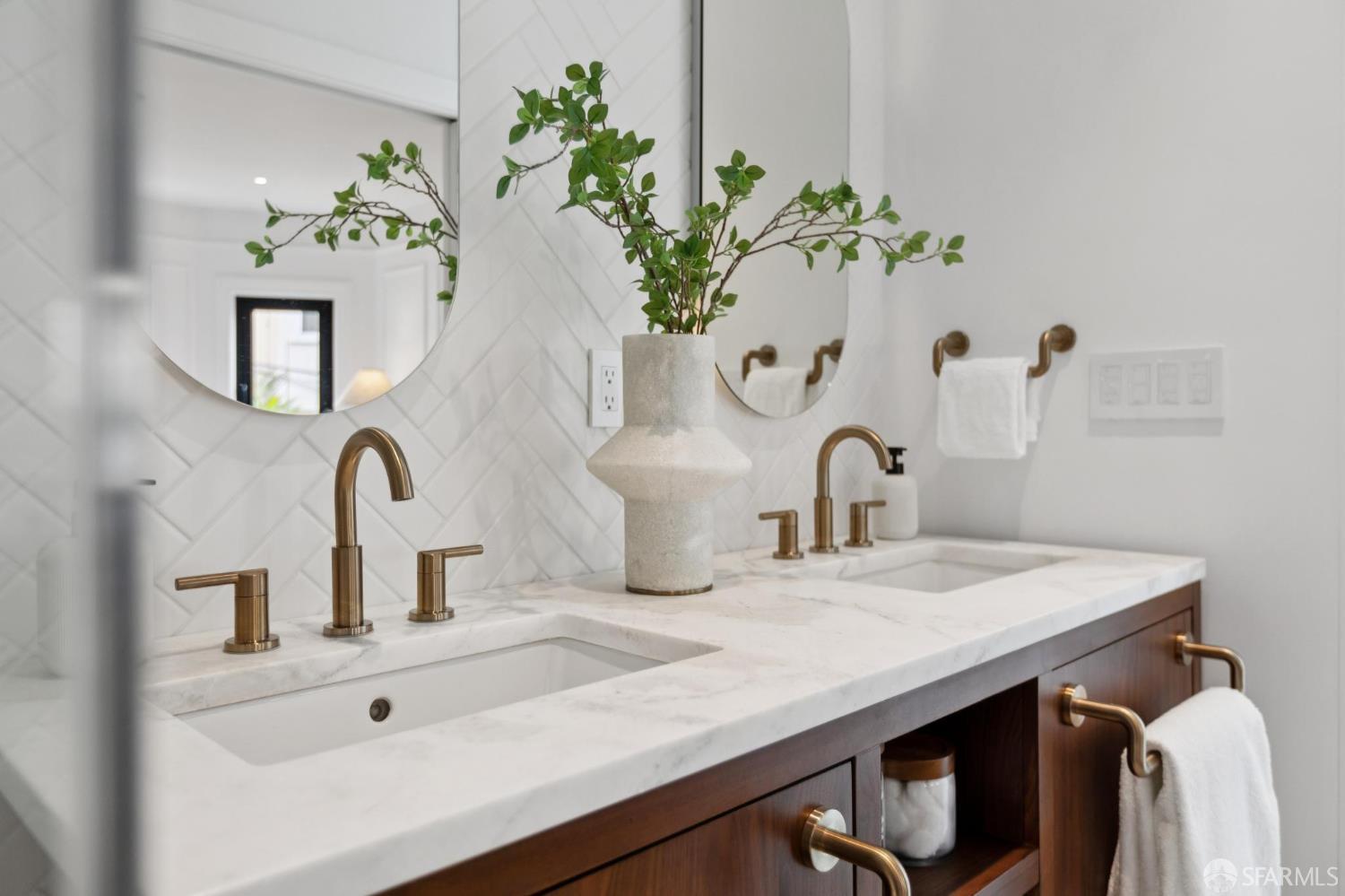 71 Manor Drive San Francisco, CA 94127 - Photo 25 of 51 a bathroom with a sink a potted plant and a shower