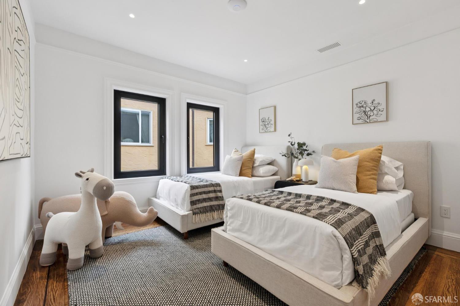 71 Manor Drive San Francisco, CA 94127 - Photo 26 of 51 a bedroom with bed and a couch