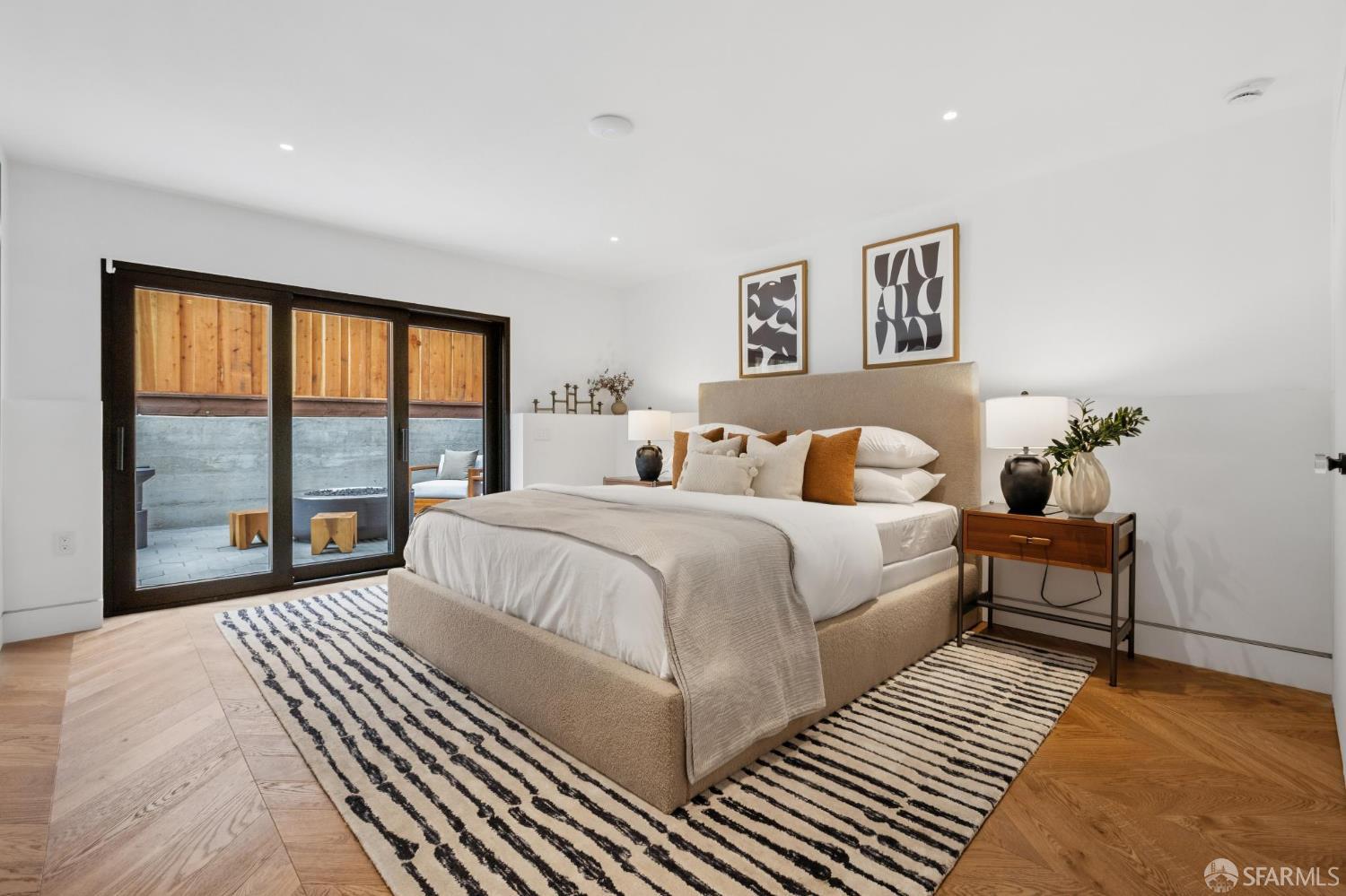 71 Manor Drive San Francisco, CA 94127 - Photo 32 of 51 a bedroom with a large bed and a large window