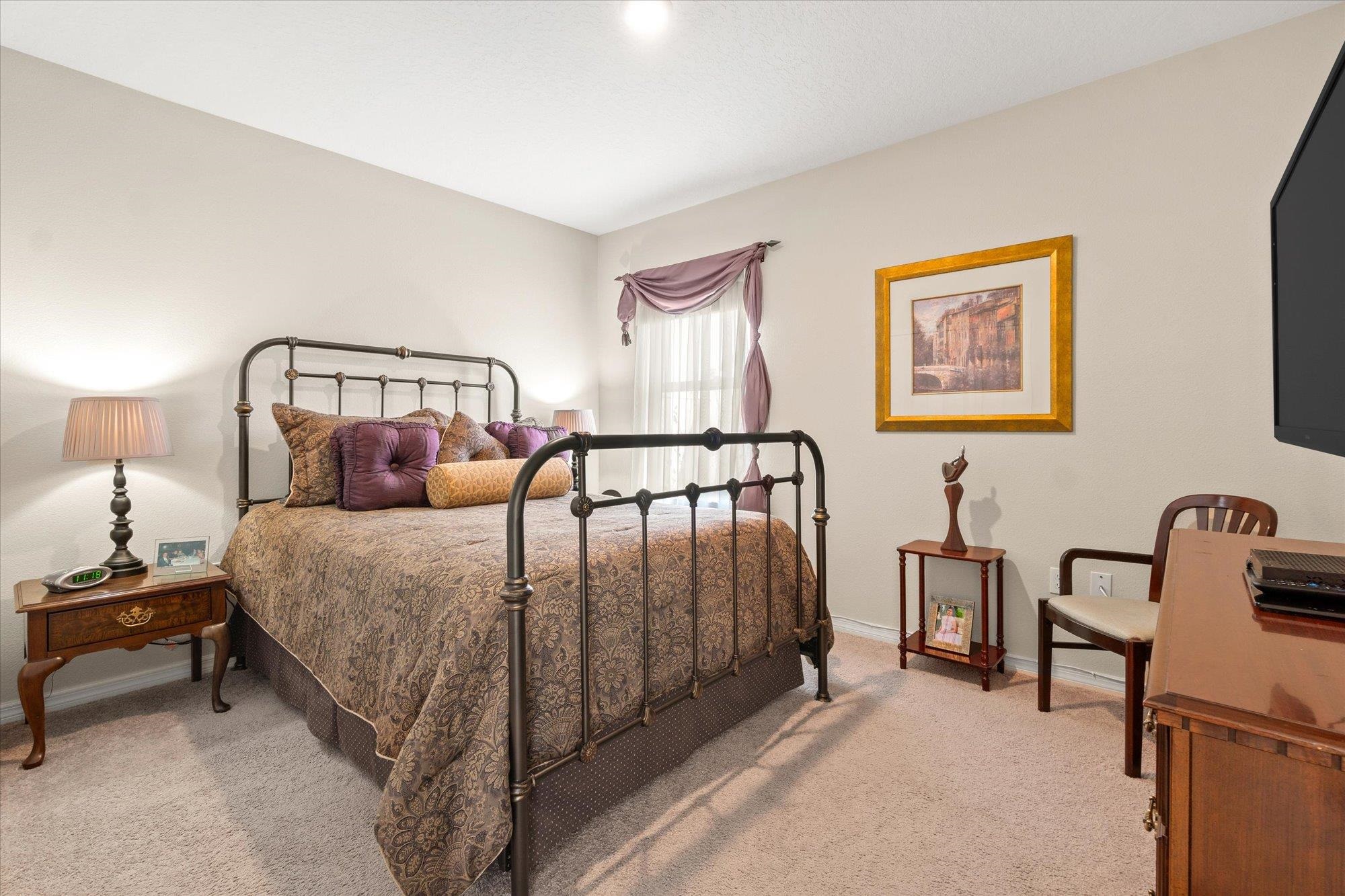 1 Frenora Lane Palm Coast, FL 32137 - Photo 17 of 43 Bedroom with light carpet