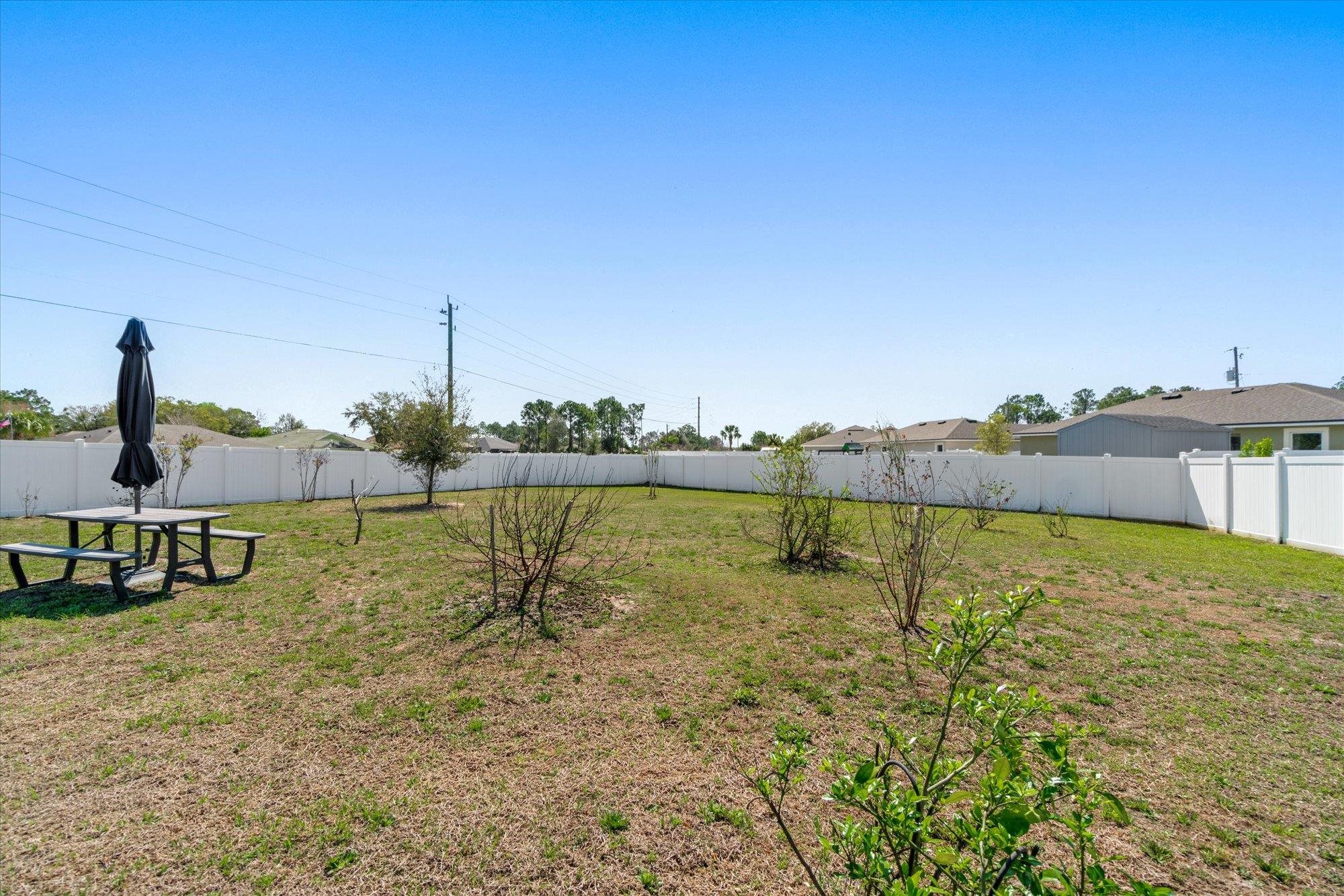 1 Frenora Lane Palm Coast, FL 32137 - Photo 29 of 43 View of fenced backyard