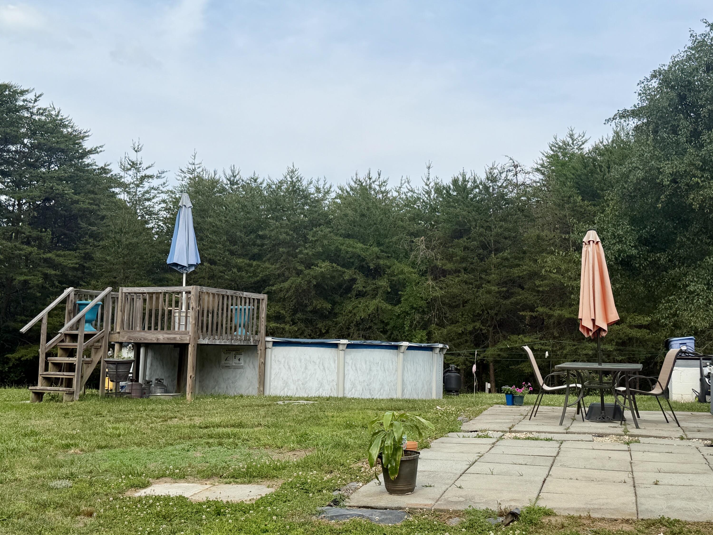 1491 Jones Ridge Road Axton, VA 24054 - Photo 13 of 17 a view of a swimming pool with a patio and a yard