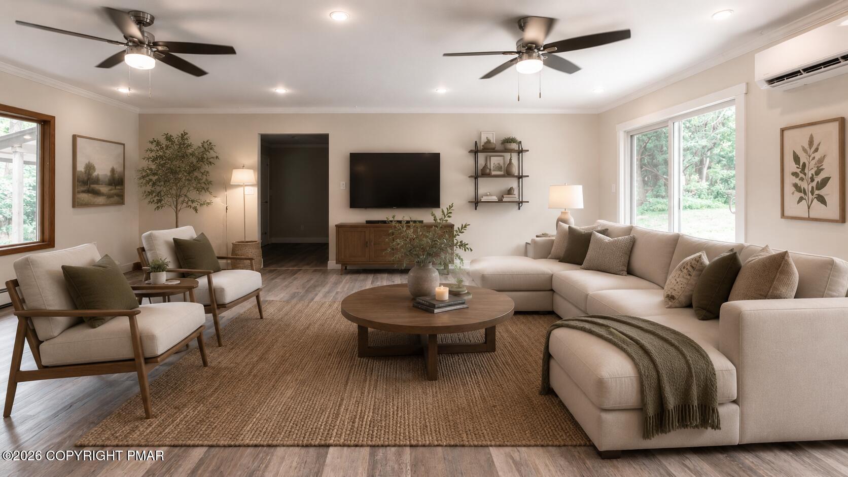 6011 Running Valley Road Stroudsburg, PA 18360 - Photo 7 of 38 staged living room