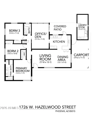 $499,900 | 1726 West Hazelwood Street, Phoenix, AZ 85015