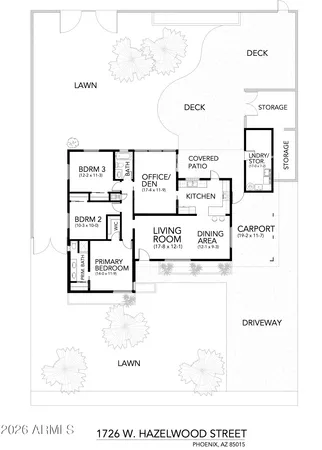 $499,900 | 1726 West Hazelwood Street, Phoenix, AZ 85015