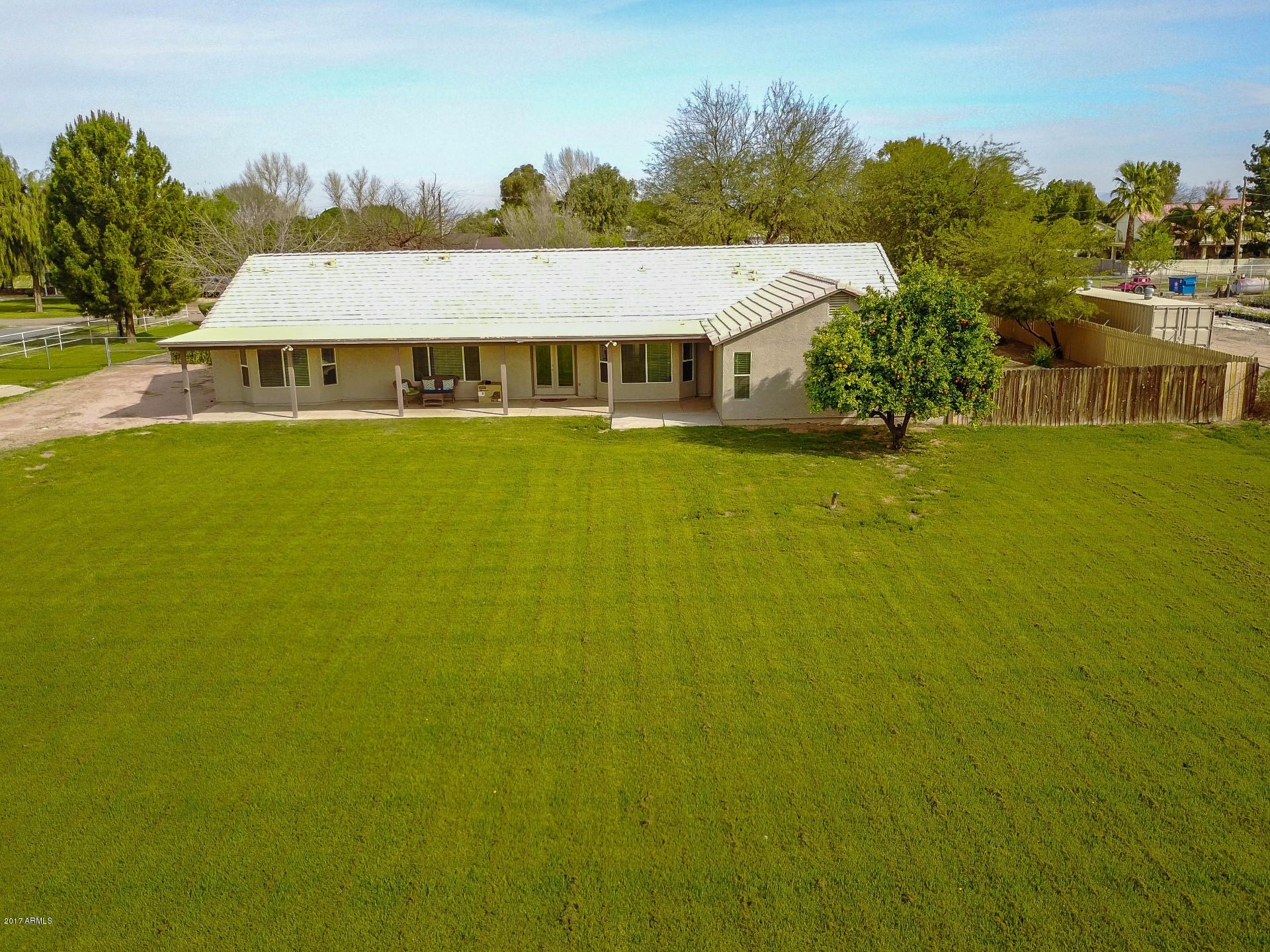 17743 East Brooks Farm Road Gilbert, AZ 85298 - Photo 49 of 69 AERIAL REAR VIEW OF HOME