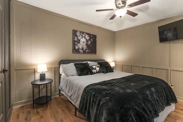 an aerial view of a house with yard and outdoor space