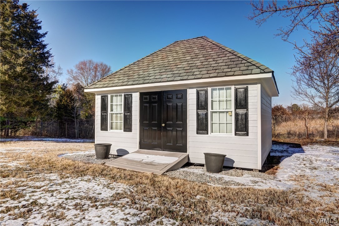 3619 Cannon Ridge Court Midlothian, VA 23113 - Photo 21 of 22 Shed with power and riding mower ramp