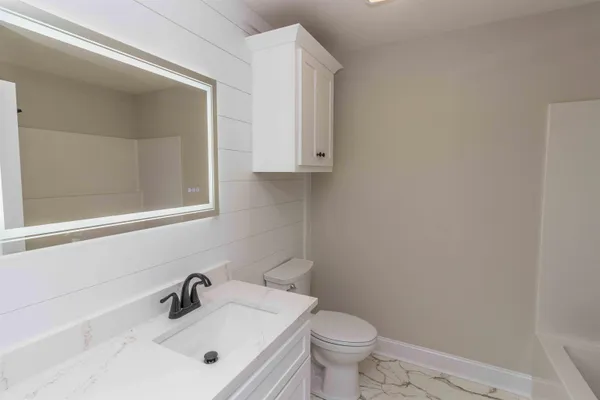 a bathroom with a sink and a toilet