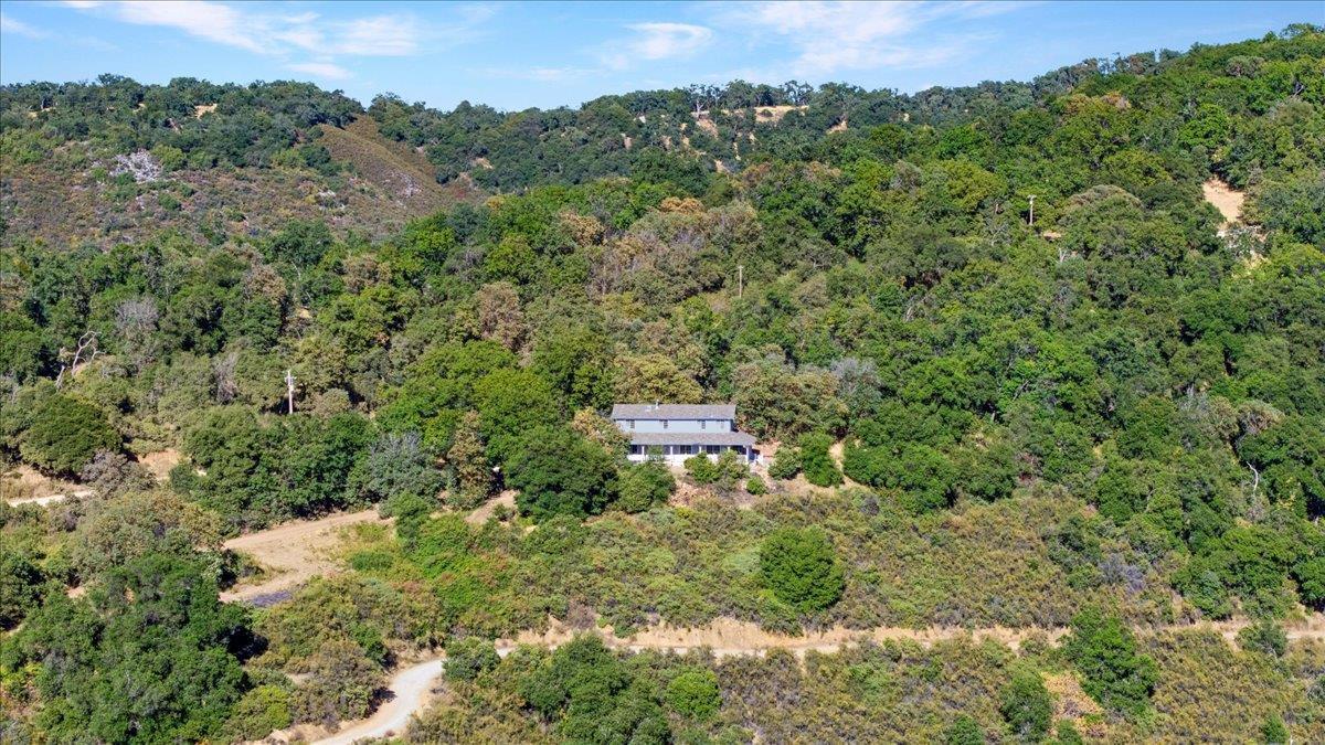 40101 Tassajara Road Carmel Valley, CA 93924 - Photo 17 of 91 an aerial view of residential house with outdoor space and trees all around