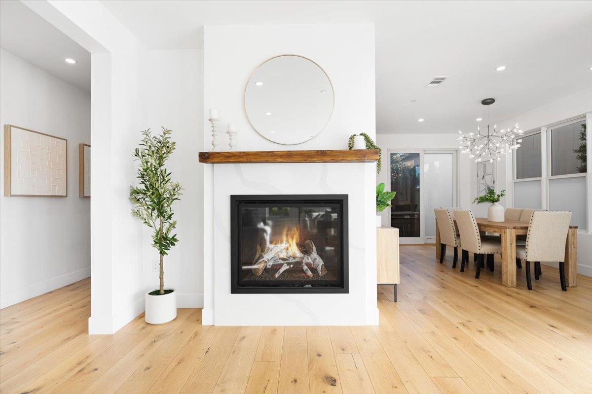 100 Bay Crest Road Santa Cruz, CA 95062 - Photo 13 of 62 a living room with furniture and a fireplace