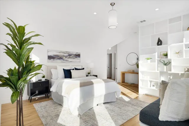a bathroom with a sink double vanity and a mirror